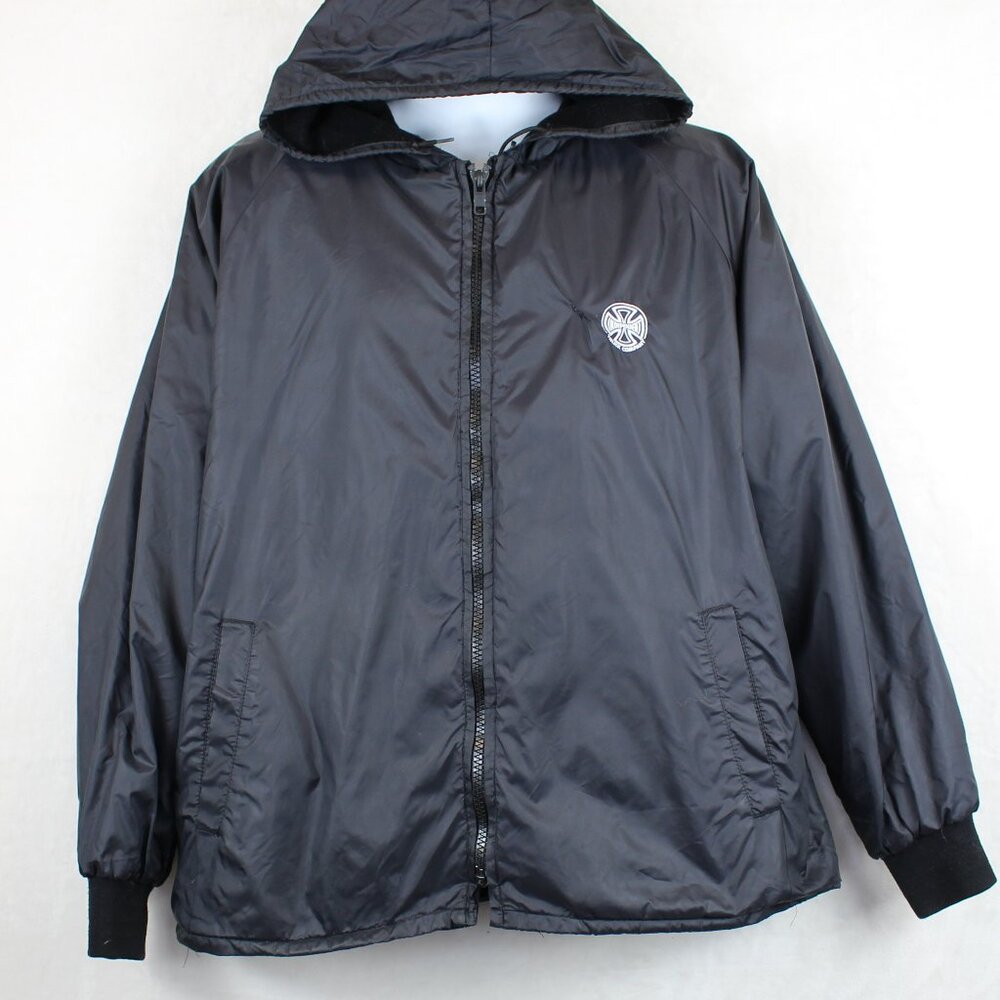 Vintage Independent Truck Skateboard Zip Light Jacket (L)